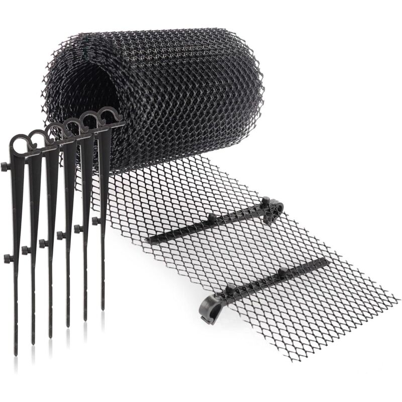 Dachrinnenschutz-set 16cm6m, Stabil Mit 15 Clips