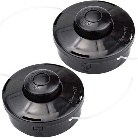Ulisem Set Mit 2 Universal-freischneiderköpfen, A6481 Nylon-ersatzspule Für Trimmer-freischneider-schneidkopf M10 X 1,25 Für Benzin-freischneider