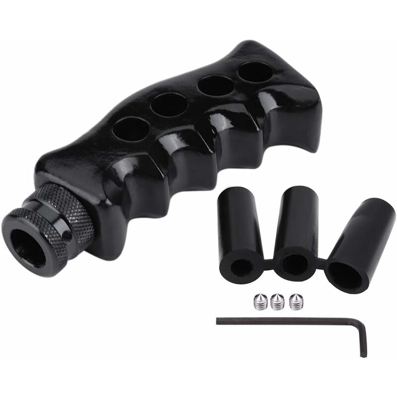 Schaltknauf, Universeller Schalthebel Für Schaltgetriebe, Pistolengriff, Messergriff, Knopfkopf (schwarz)