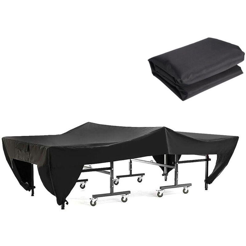 Tischtennisplattenabdeckung 280 X 153 X 73 Cm – Wasserdicht Gegen Schnee, Regen Und Uv-strahlung – Leichtes Und Strapazierfähiges Polyester-taft