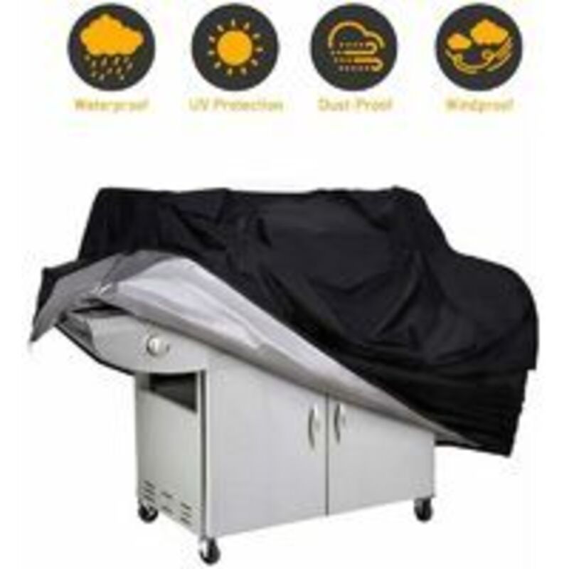 Wasserdichte Grillabdeckung, Uv-/feuchtigkeitsschutz Für Grills Im Freien, 145 X 61 X 117 Cm