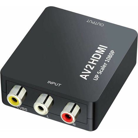 Mini-av-zu-hdmi-audio-video-konverter-adapter Für Kamera, Xbox 360, Ps1, Ps2, Wii, N64, Gamecube, Snes, Nes, Psp, Dvd-player, Vhs