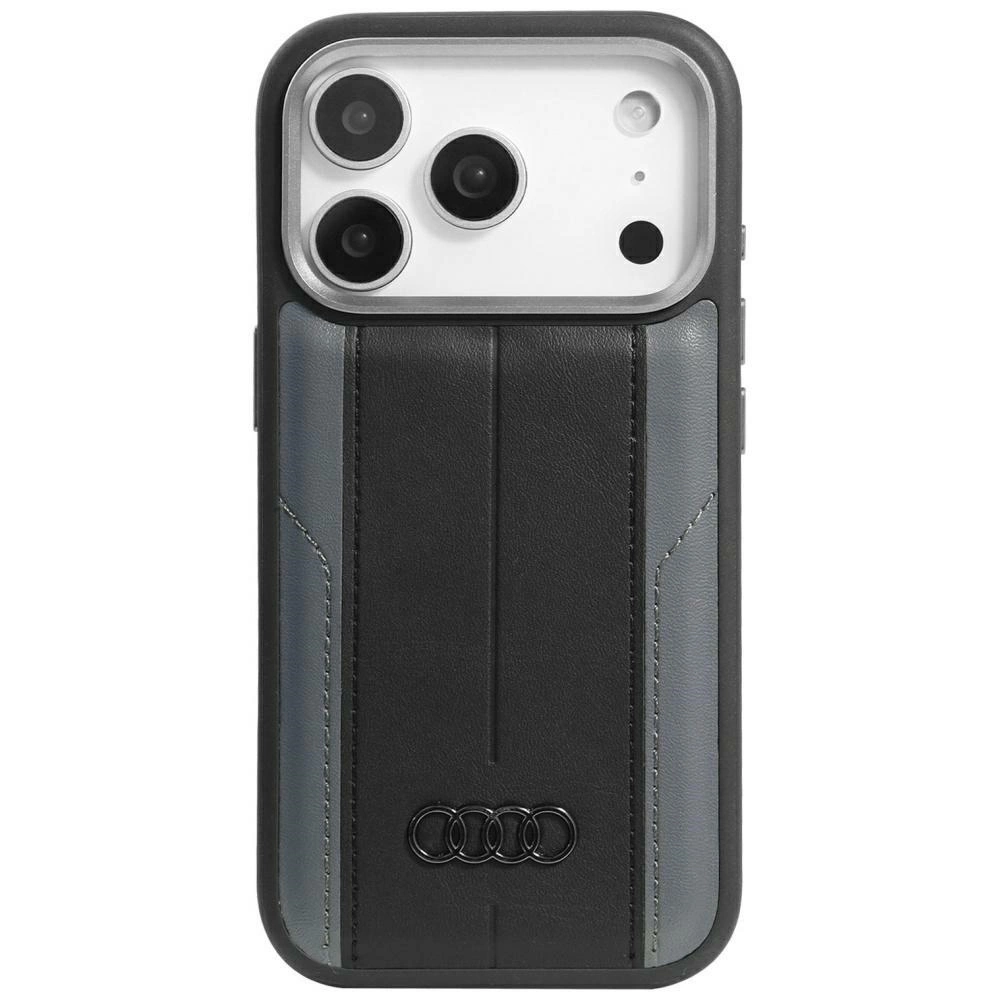 Audi A6 Magsafe-hülle Aus Kunstleder Für Iphone 17 Pro – Schwarz