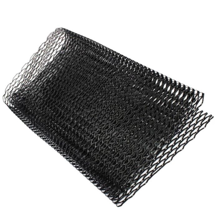1 Meter Langer Aluminium-wabengrill, Raue Stoßfängerverkleidung, Schwarz