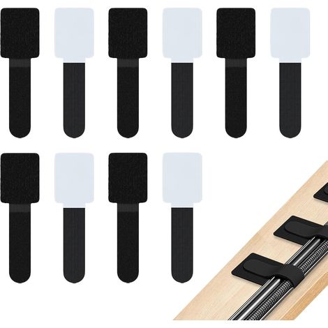 10 Selbstklebende Kabelbinder, Kabelmanagement Unter Dem Schreibtisch, Verstellbare Kabelclips, Starker Kabelorganisator, Für Tv, Pc, Laptop, Ethernet, Büro/zuhause