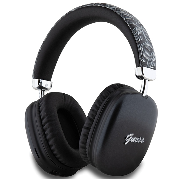 Guess Bluetooth-kopfhörer Gubhk1gctcsk Schwarz/schwarz Gcube Metallic Script Logo