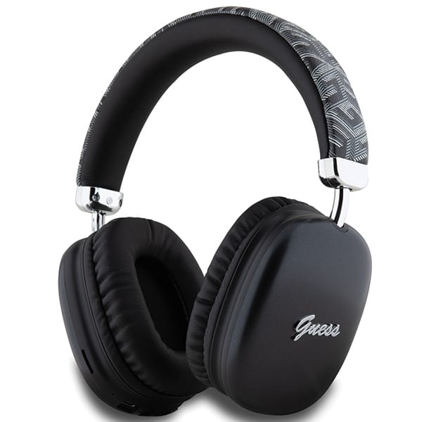Guess Bluetooth-kopfhörer Gubhk1gctcsk Schwarz/schwarz Gcube Metallic Script Logo