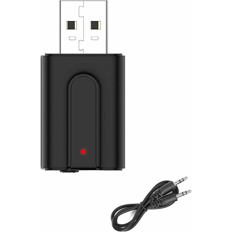 Bluetooth 5.0 Adapter 3-in-1 Kabelloser Usb-sender Und -empfänger Mit 3,5-mm-digitalaudiokabel Für Tv/pc/autoradio/kopfhörer/computer/tablet, 10 M Reichweite
