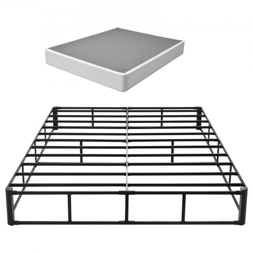 Boxspringbettgestell 2010x1515x230mm, Bettgestell Mit Waschbarem Stoffbezug, Metallrahmen Für Queensize-betten, 23 Cm Matratzenauflage, Max. Belastbarkeit 1587,57 Kg (ohne Matratze)