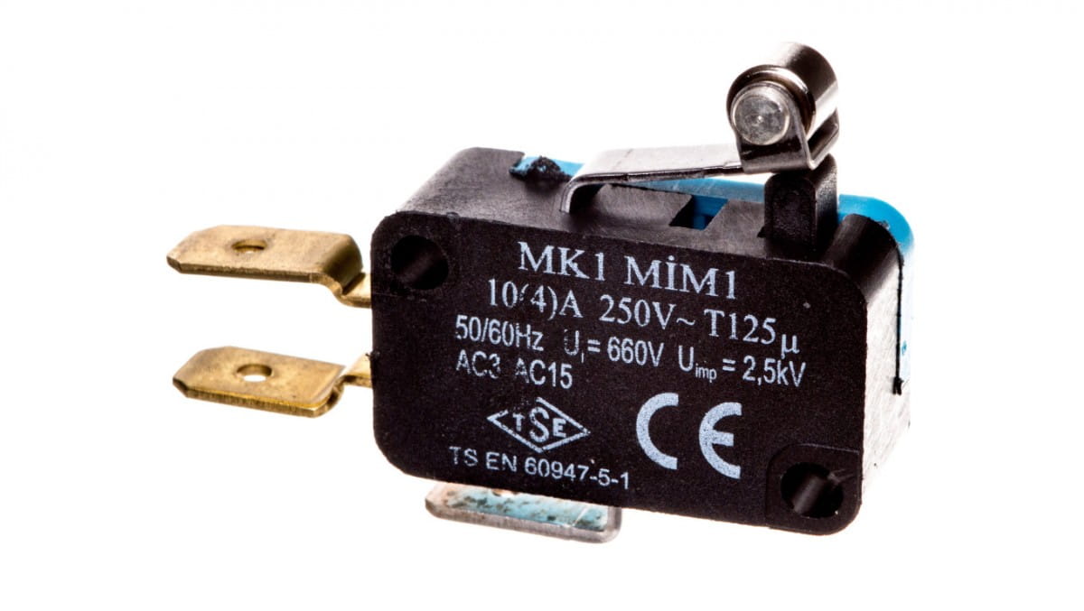 Miniatur-endschalter, 1w1, Kurzer Hebel Mit Metallrolle, T0-mk1mim1