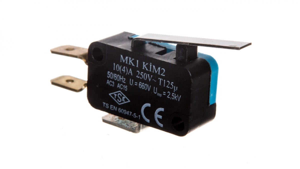 Miniatur-endschalter, 1w1, Mittlerer Hebel, T0-mk1kim2