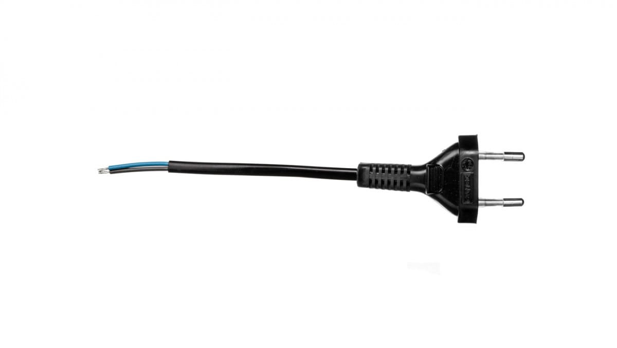 Anschlusskabel Ohne Schalter 190 Cm Schwarz Sp-190/2x0.5/-czn Yns10000436