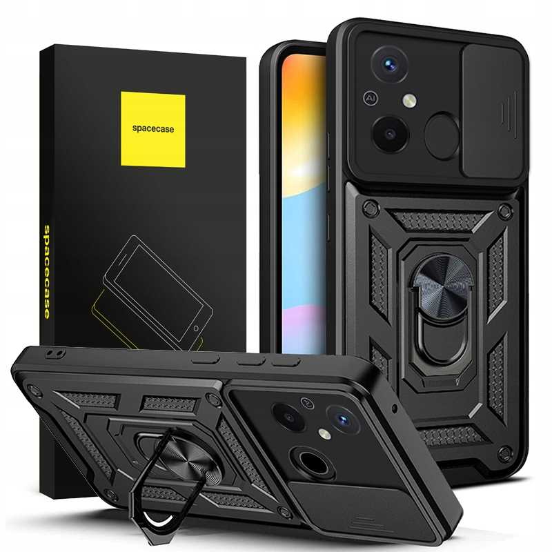 Spacecase Camring Redmi 12c Schwarz