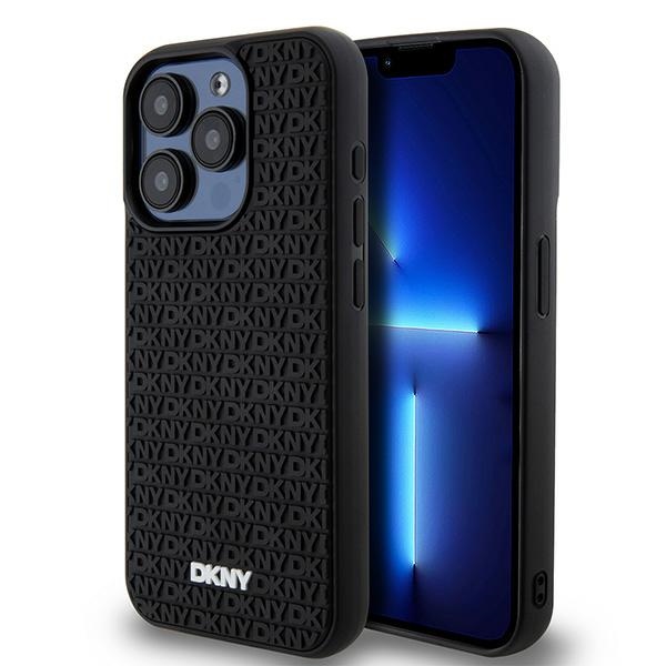 Dkny Dkhcp15x3drpwk Iphone 15 Pro Max 6,7" Schwarze/schwarze Hartschalen-schutzhülle Mit 3d-gummimuster