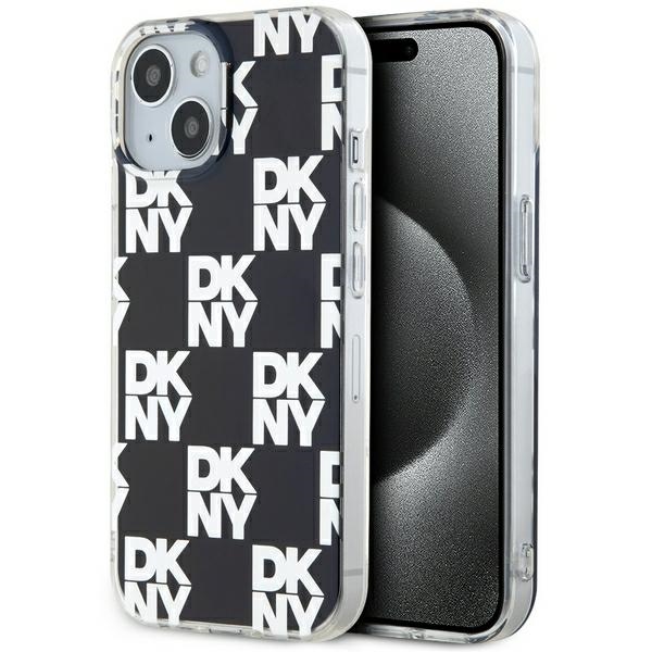 Dkny Dkhcp15mhdlcek Iphone 15 Plus / 14 Plus 6,7" Schwarze Hartschalen-schutzhülle Mit Iml-karomuster