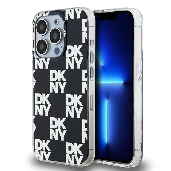 Dkny Dkhcp15lhdlcek Iphone 15 Pro 6,1" Schwarze/schwarze Hartschalen-schutzhülle Mit Iml-karomuster