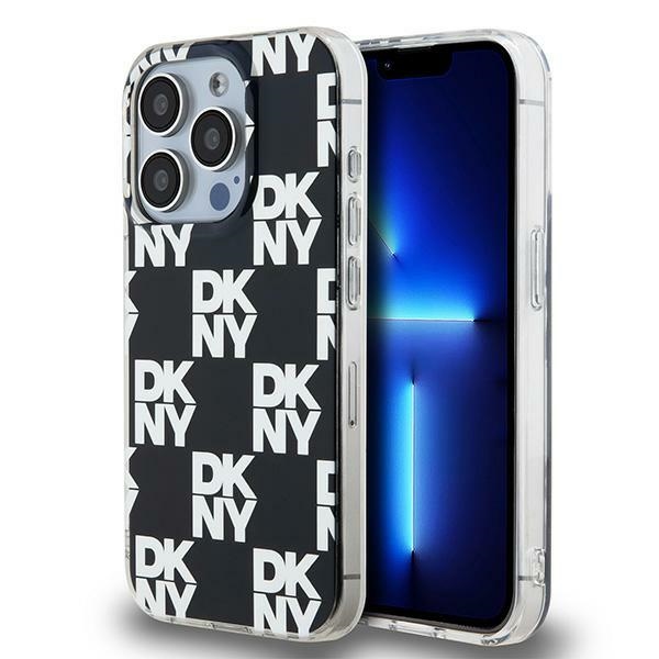 Dkny Dkhcp15xhdlcek Iphone 15 Pro Max 6,7" Schwarze/schwarze Hartschalen-schutzhülle Mit Iml-karomuster