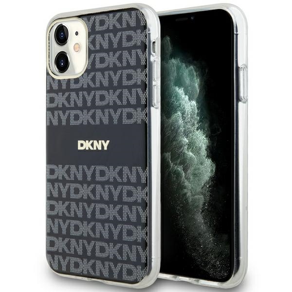 Dkny Dkhmn61hrhsek Iphone 11 / Xr 6,1" Schwarze Hartschalen-schutzhülle Mit Iml Mono & Stripe Magsafe