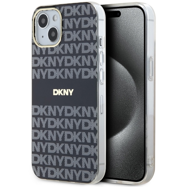 Dkny Dkhmp15mhrhsek Iphone 15 Plus /14 Plus 6,7" Schwarzes Hardcase Iml Mono & Stripe Magsafe