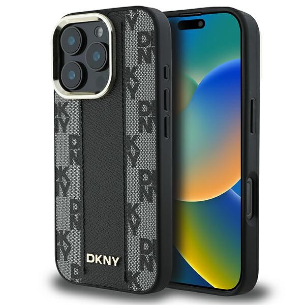 Dkny Dkhmp16xpcpvslk Iphone 16 Pro Max 6,9" Schwarze Hartschalen-schutzhülle Mit Karomuster Und Magsafe-anschluss