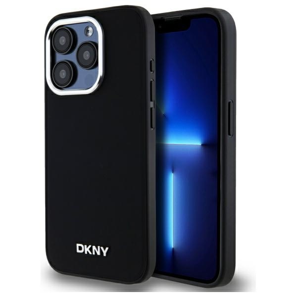 Dkny Dkhmp15xpscmclk Iphone 15 Pro Max 6,7" Schwarze Hartschalen-schutzhülle Mit Schlichtem Logo Und Magsafe-anschluss