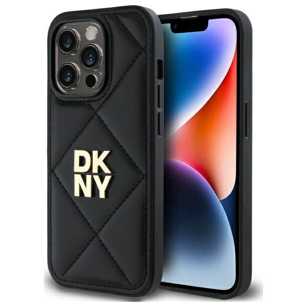 Dkny Dkhcp14lpqdslk Iphone 14 Pro 6,1" Schwarz/schwarz Gestepptes Stack-logo