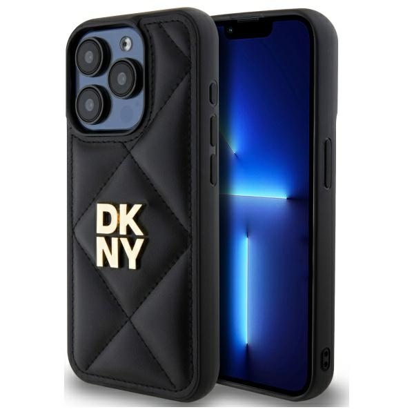 Dkny Dkhcp15lpqdslk Iphone 15 Pro 6,1" Schwarz/schwarz Gestepptes Stack-logo