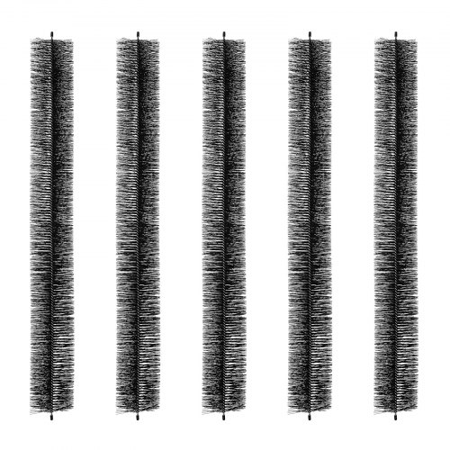 Dachrinnenbürste, 4,6 M Gesamtlänge, Φ110 Mm, Dachrinnenreinigungswerkzeug, Laubschutz Für 12,7 Cm Dachrinnen, Entfernt Mühelos Blätter Und Schmutz Vom Dach, 5er-pack