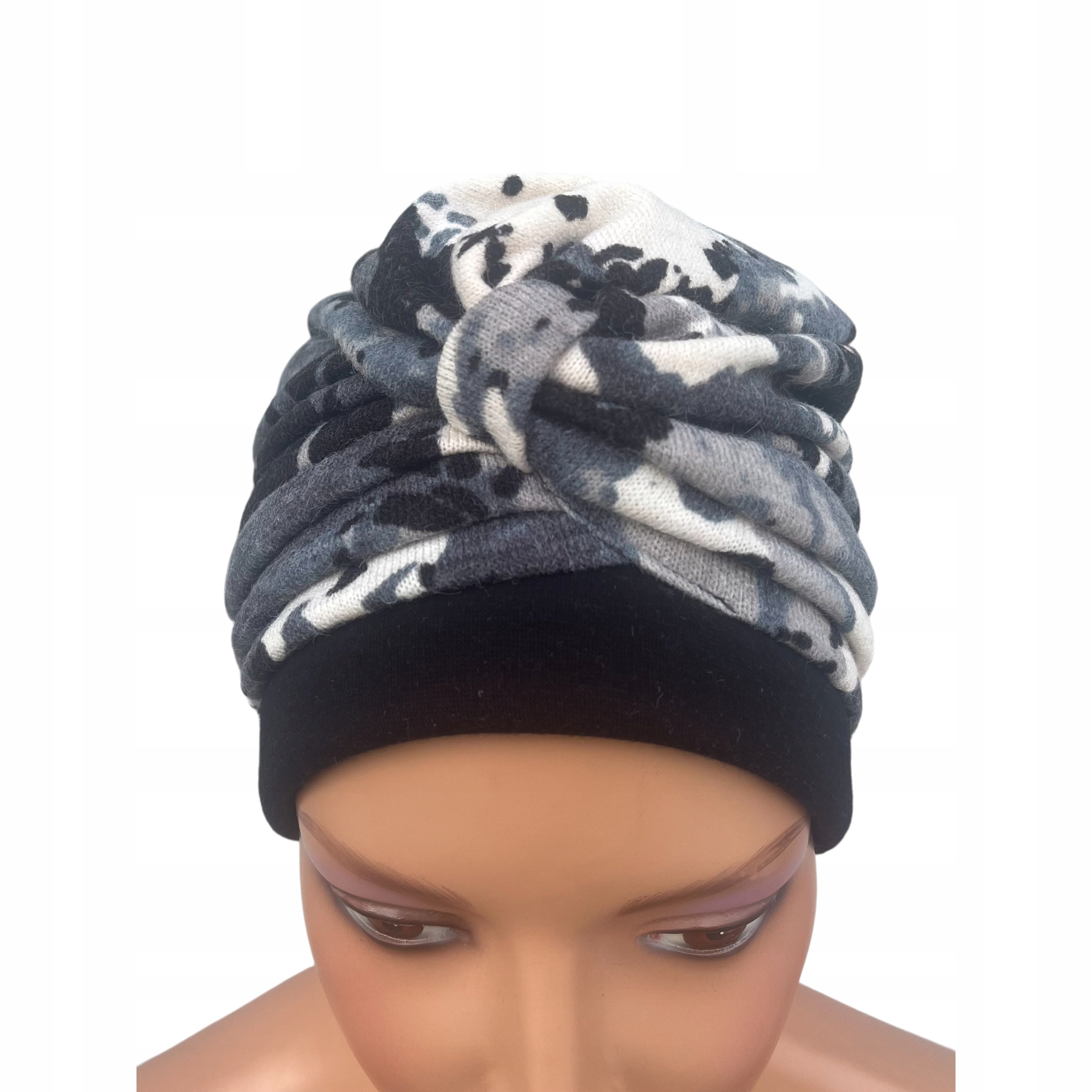 Damen-turban Ela 517, Warme Strickmütze, Weich, Fließend, Modisch