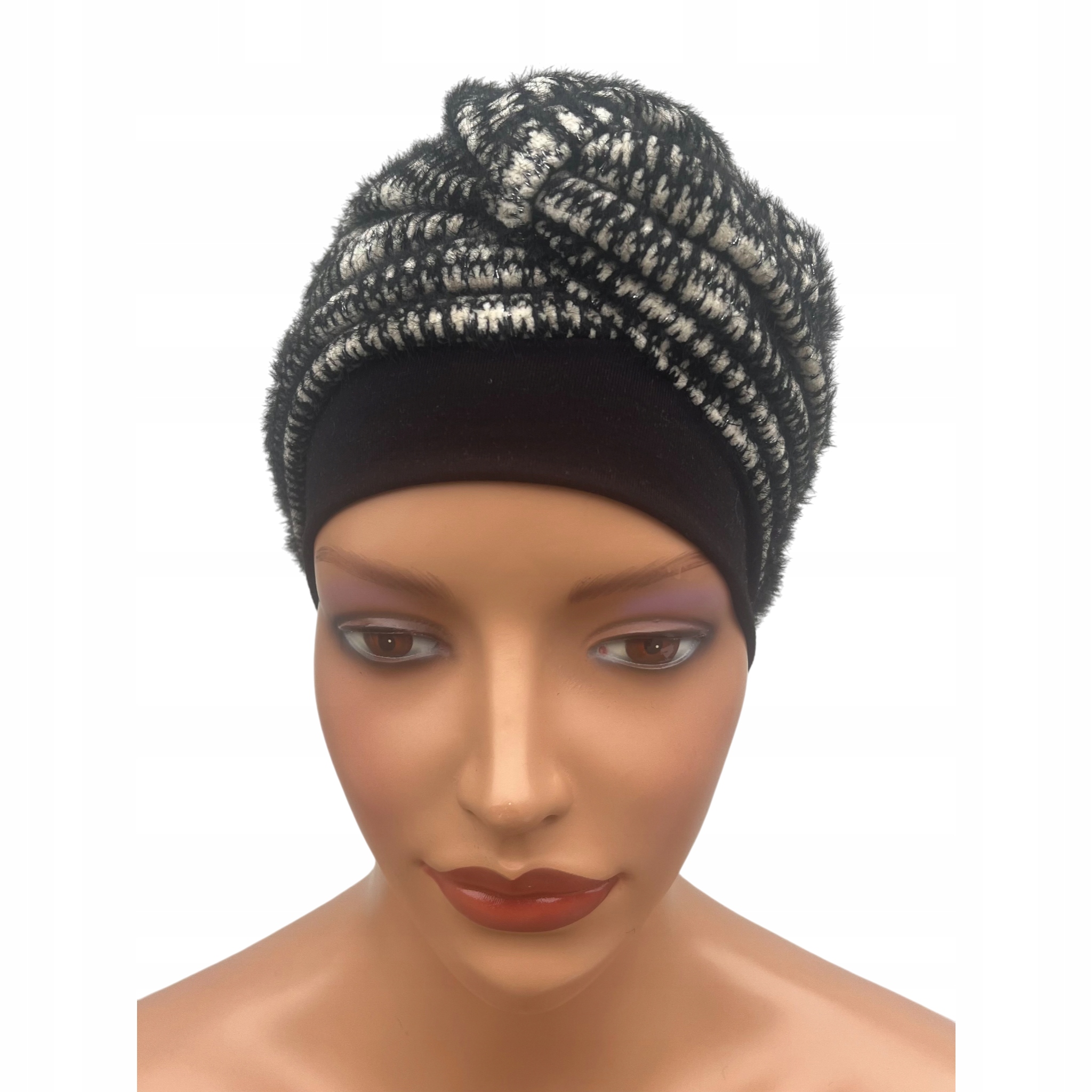 Ela 534 Damen-turban, Warme Strickmütze, Weich, Drapiert