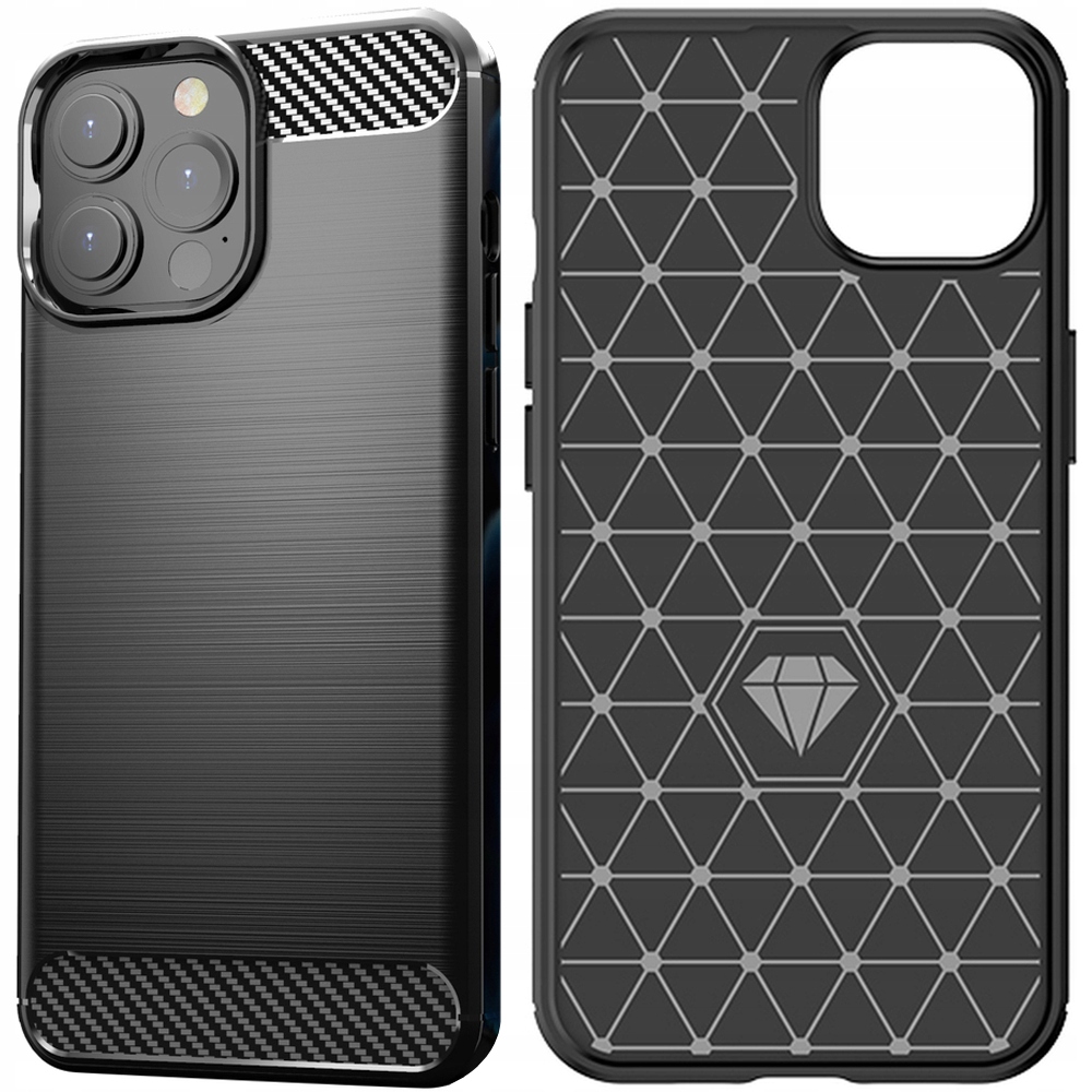 Carbon Case Flexible Schutzhülle Für Iphone 13 Pro Max, Schwarz