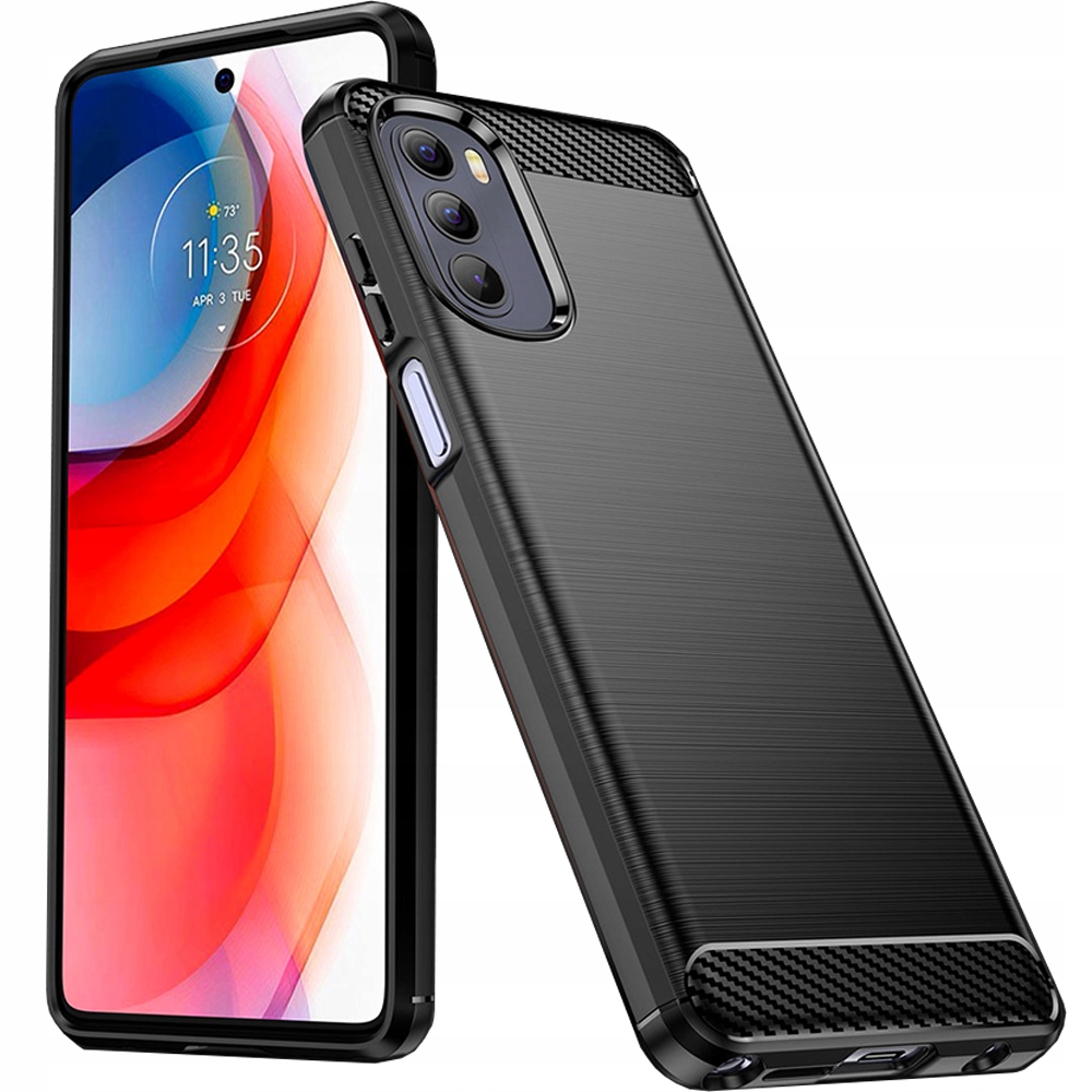 Flexible Schutzhülle Aus Carbon Für Motorola Moto G Stylus 2022, Schwarz
