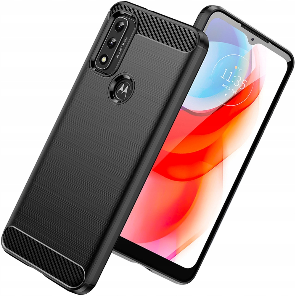 Carbon Case Flexible Schutzhülle Für Motorola Moto G Play 2022, Schwarz