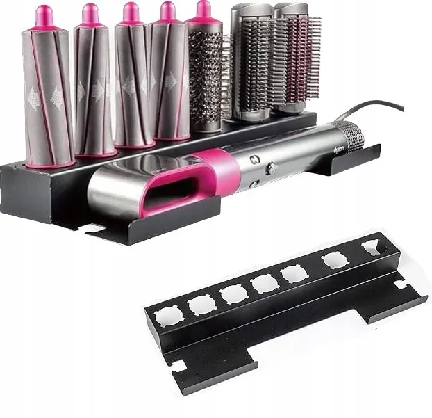 Metallregal-organizer Für Dyson Haartrockner, Lockenstab Und Glätteisen, Schwarz