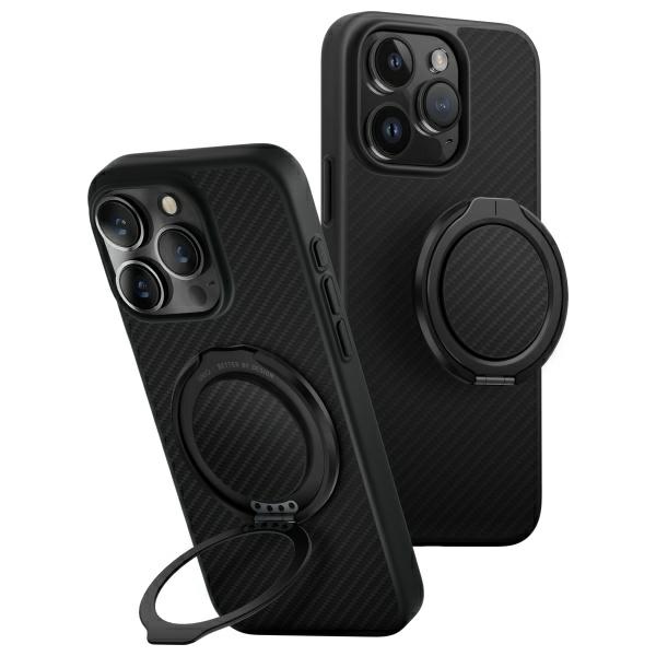 Uniq Keva Air Iphone 16 Pro 6,3" Magclick Ladehülle Schwarz/carbon Schwarz