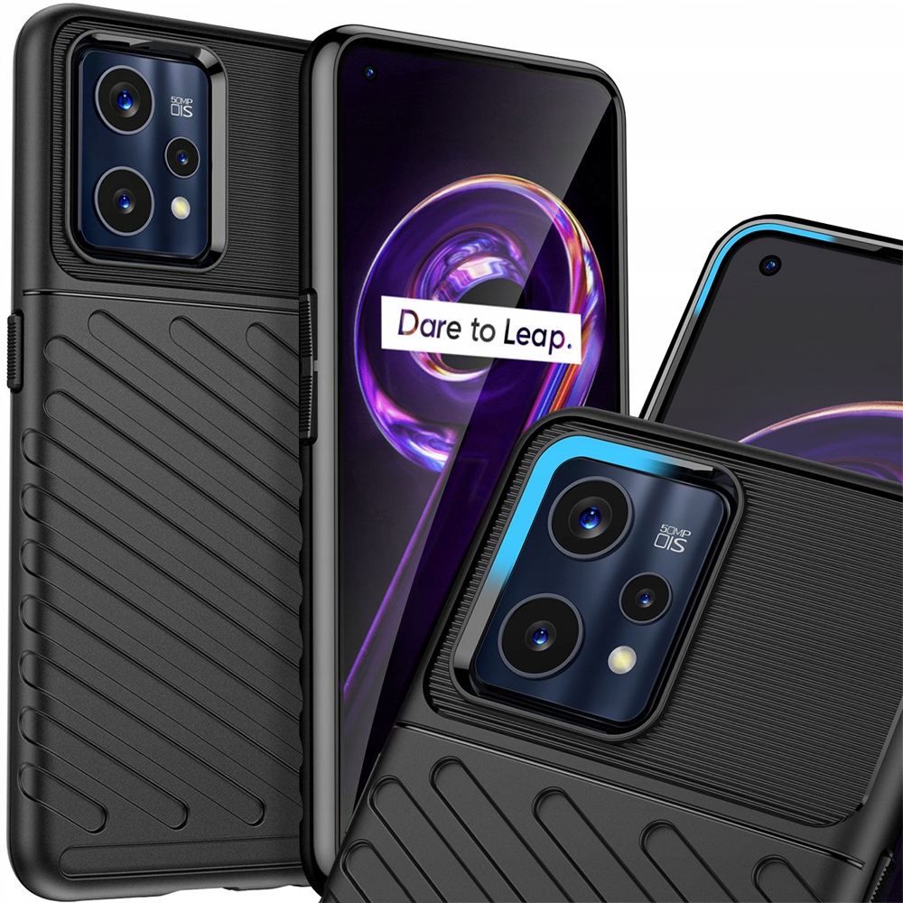 Thunder Case Flexible Schutzhülle Für Realme 9 Pro + (9 Pro Plus) Schwarz