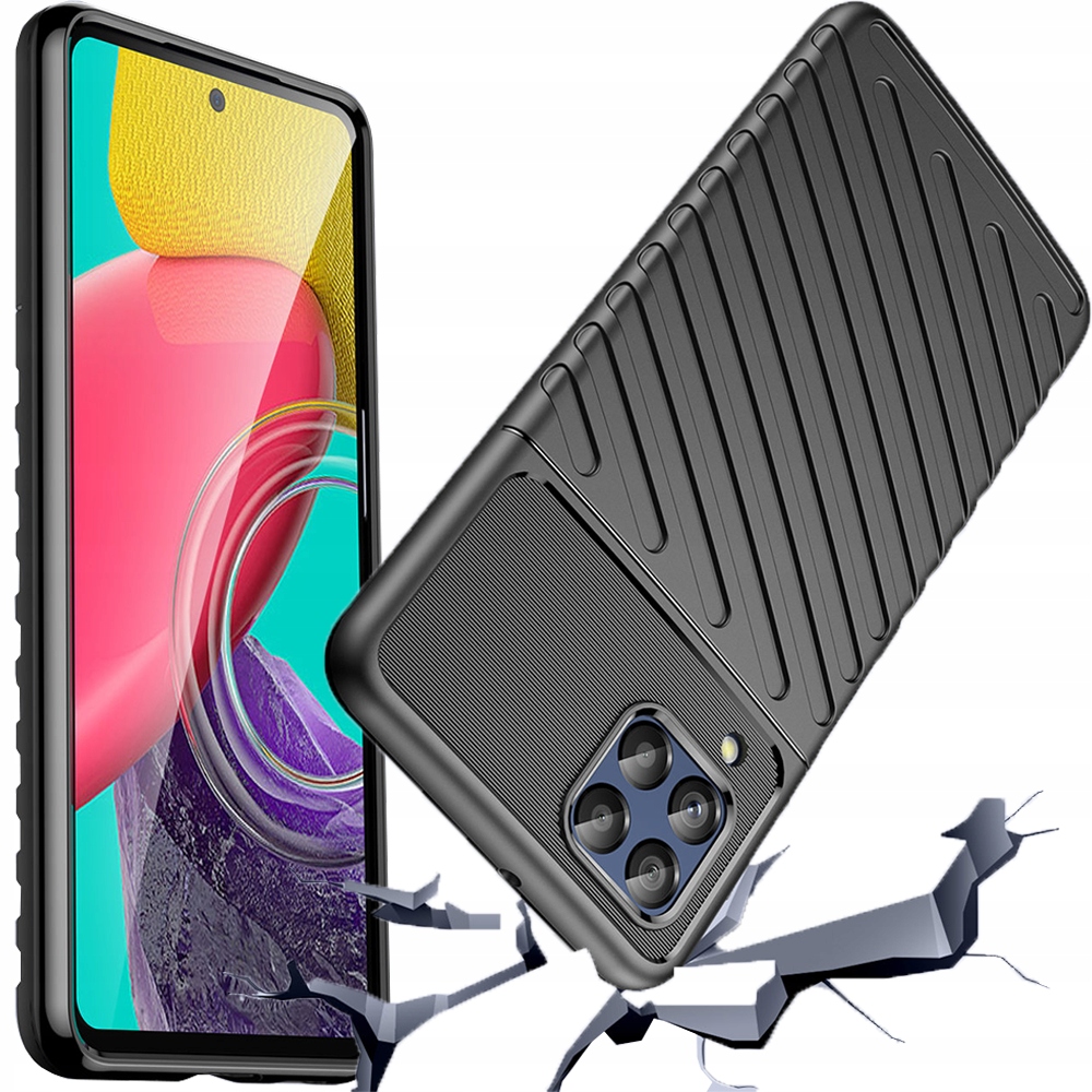 Thunder Case Flexible Schutzhülle Für Samsung Galaxy M53 5g, Schwarz