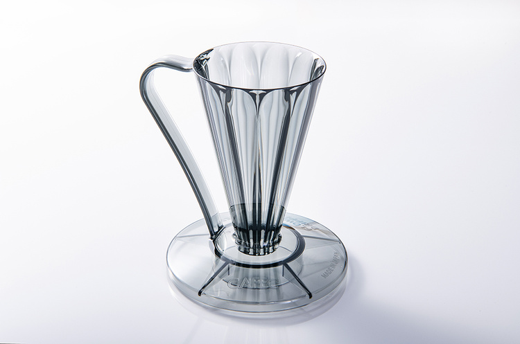 Cafec Tritan Dripper Deep27 Schwarze Filterkaffeemaschine