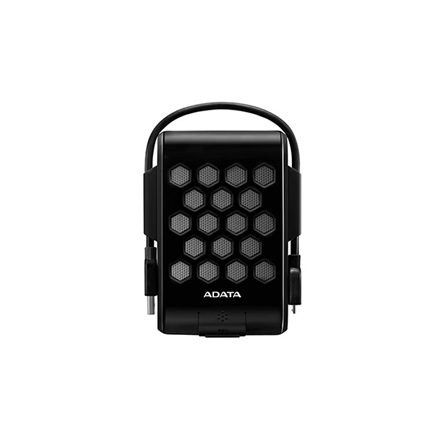 Adata Tragbare Festplatte Hd720 – Farbbox + Aufhänger (schwarz) 2000 Gb 2,5" Usb 3.1 Schwarz Wasserdicht/staubdicht/stoßfest