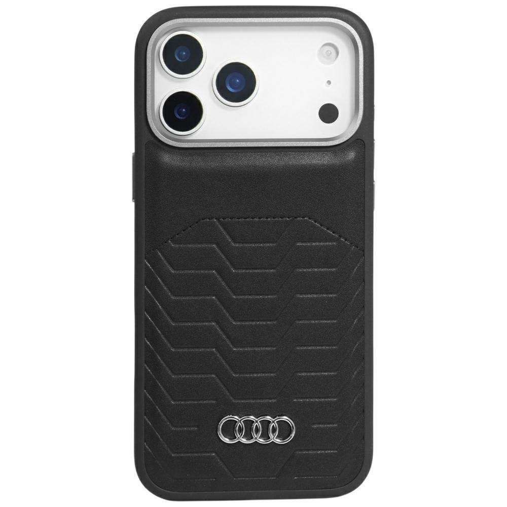 Iphone 17 Pro Max Audi Hülle – Magsafe, Schützende Rückseite, Schwarzes Pu-leder