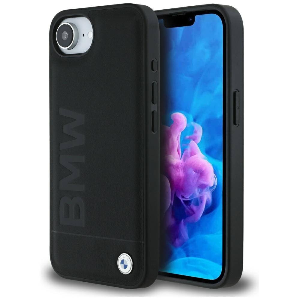 Bmw Lederhülle Mit Heißprägung Für Iphone 16e / 17e Schwarz