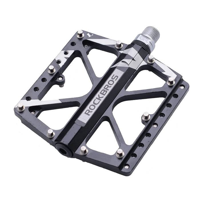Rockbros Aluminium-fahrradpedale Mit Pins, Schwarz (2017-12abk)