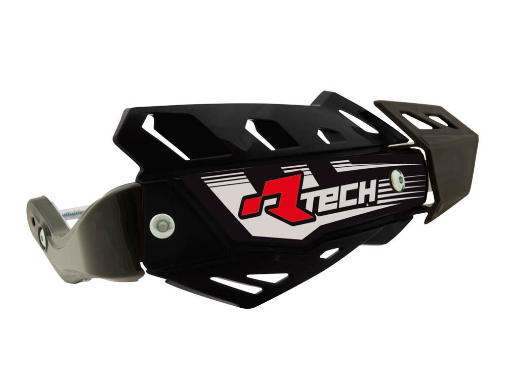 Racetech (rtech) Flx Atv/quad Handschutz Schwarz (mit 3 Arten Von Lenkerhalterungen)