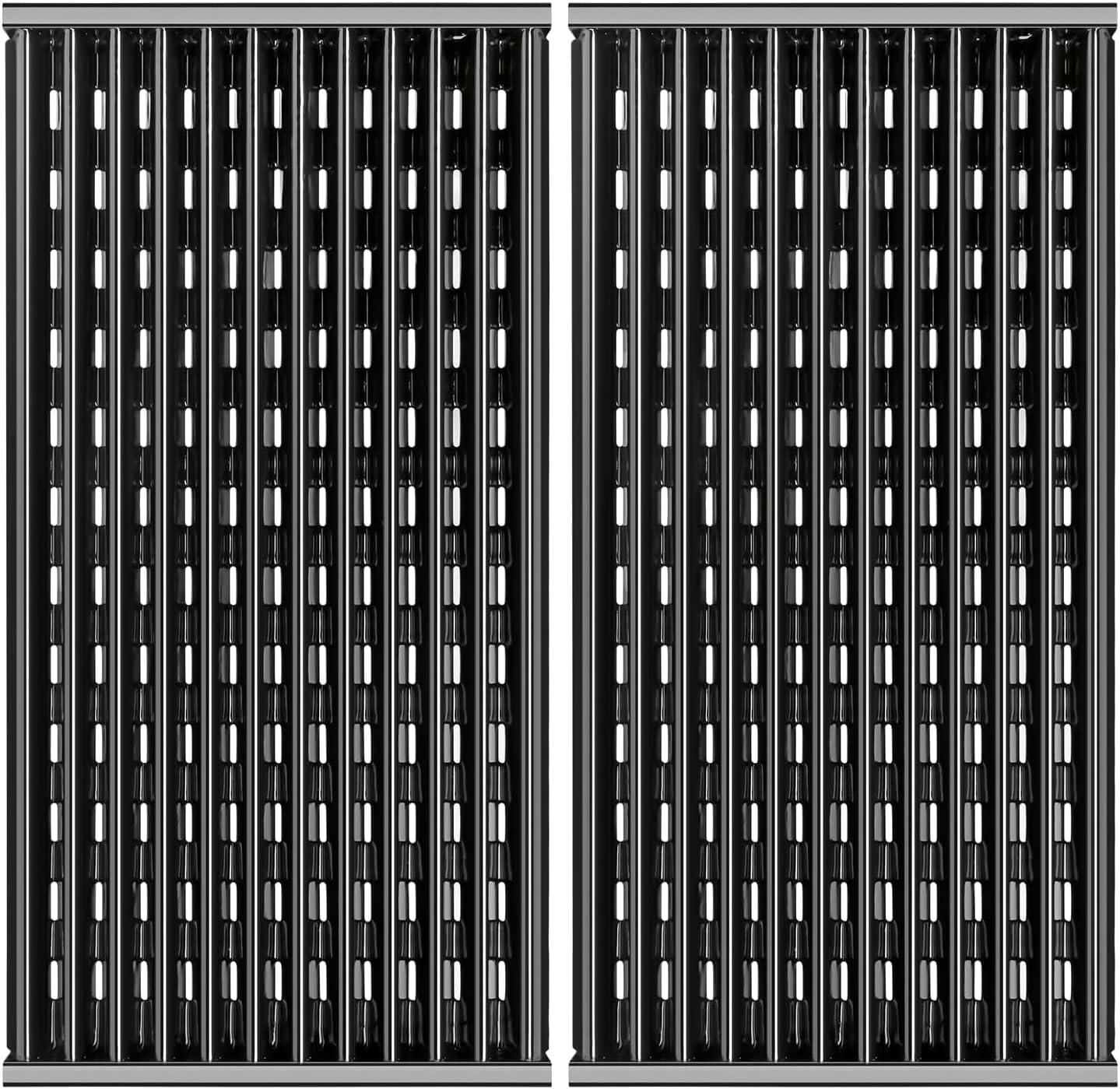 Lot De 2 Grilles De Cuisson Infrarouges, 43,2 Cm, Pour Plaque De Cuisson À Gaz Infrarouge Charbroil Performance Tru À 2 Brûleurs, En Porcelaine Et Acier - Pièces Détachées Pour Charbroil 463633316, 46