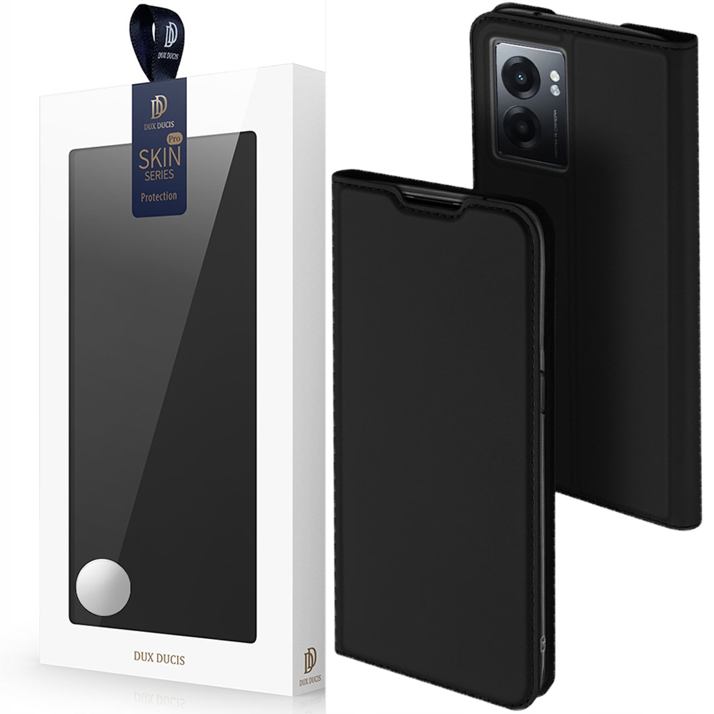 Dux Ducis Skin Pro Holster-schutzhülle Mit Klappdeckel Für Realme Narzo 50a, Schwarz