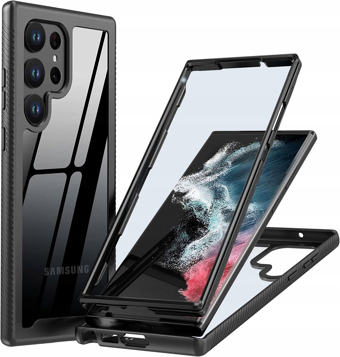 Exo 360°-schutzhülle Für Samsung S22 Ultra Mit Fingerabdruckleser