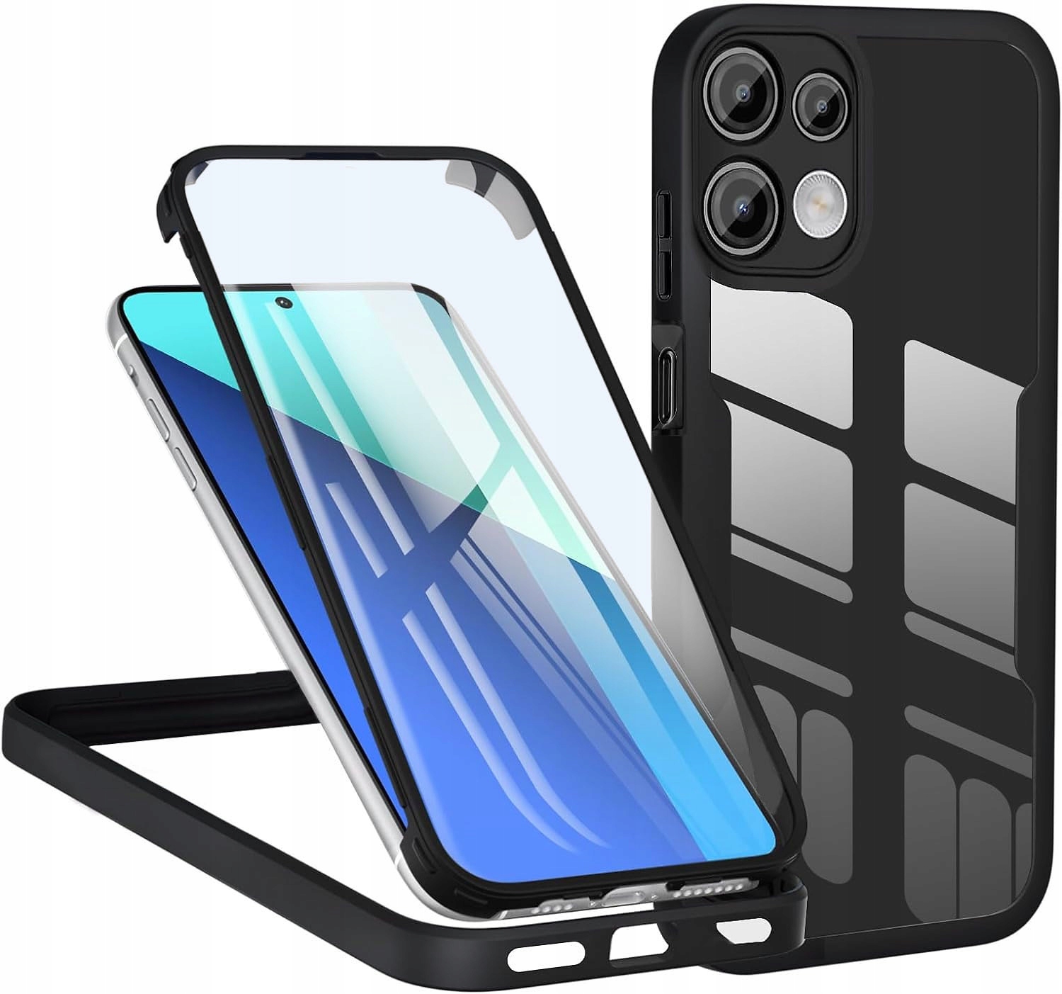 Exo 360°-schutzhülle – Mit Integriertem Glas – Für Xiaomi Redmi Note 13 4g