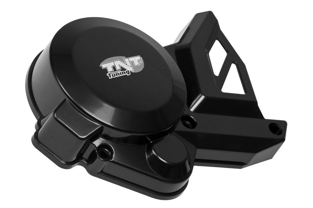 Tnt Lichtmaschinen-/generator-/zünd-/kettenradabdeckung/schutz, Schwarz, Aprilia/derbi/gilera 2006- (d50b)