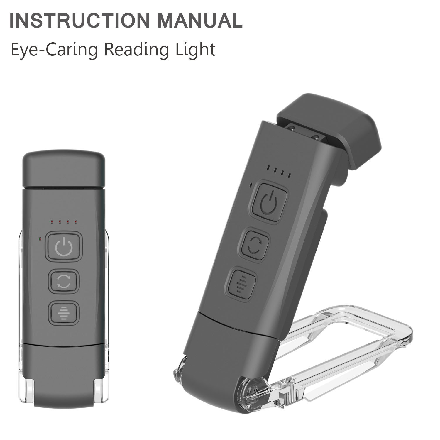 Klemmbare Leselampe, Nachtlicht, Usb-wiederaufladbare Tragbare Lampe, Tischlampe, Mini-led-leselampe In Schwarz, Augenschutz.