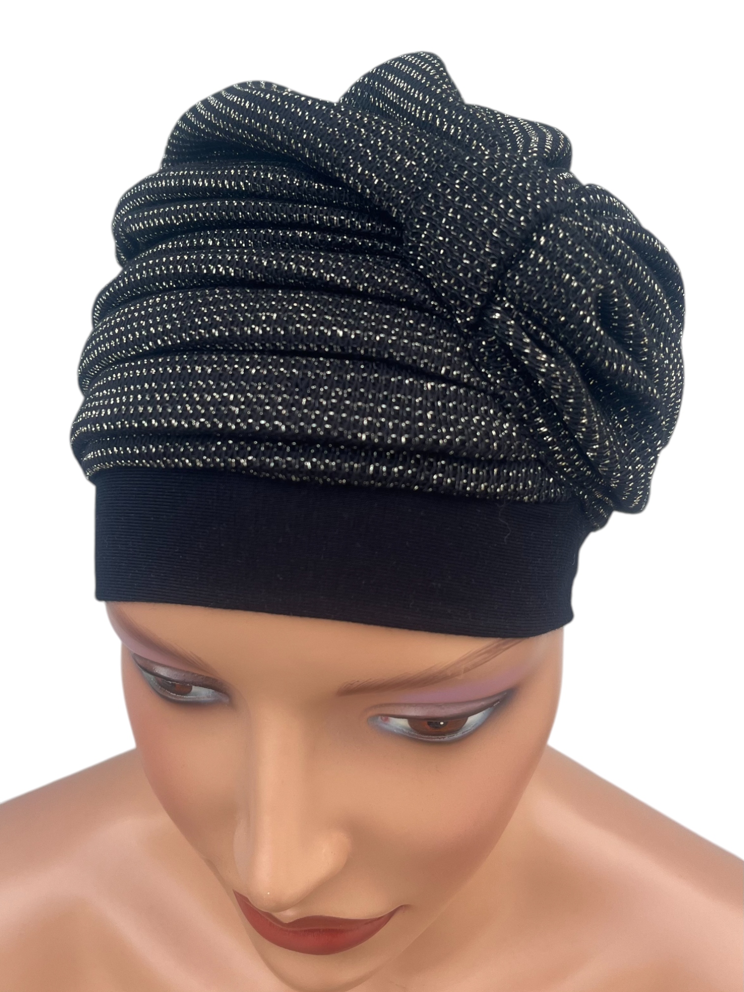 Ela 496 Damen-turban, Warme Strickmütze, Weich, Drapiert
